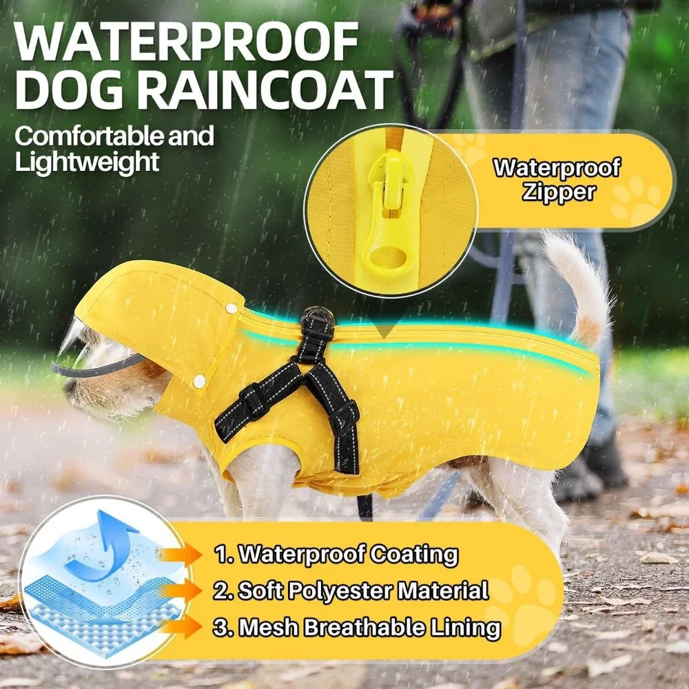 Dog Raincoat Size: Small